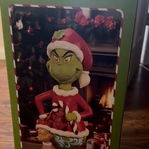Jim Shore Grinch Holiday Decor - Red and Green